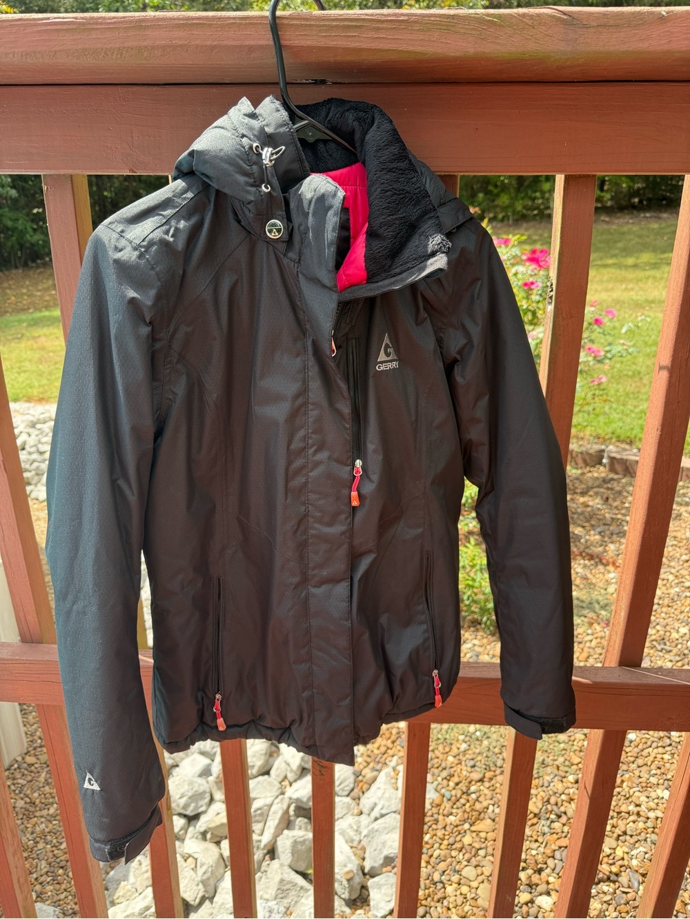 Gerry Weber Black Ski Jacket with Pink Lining